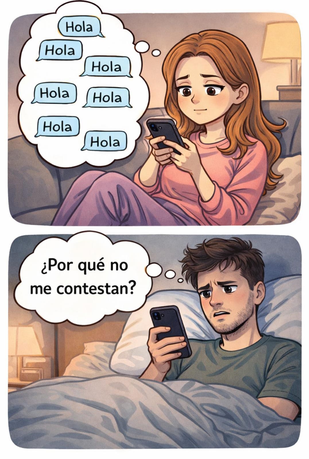Conversación sin destacar