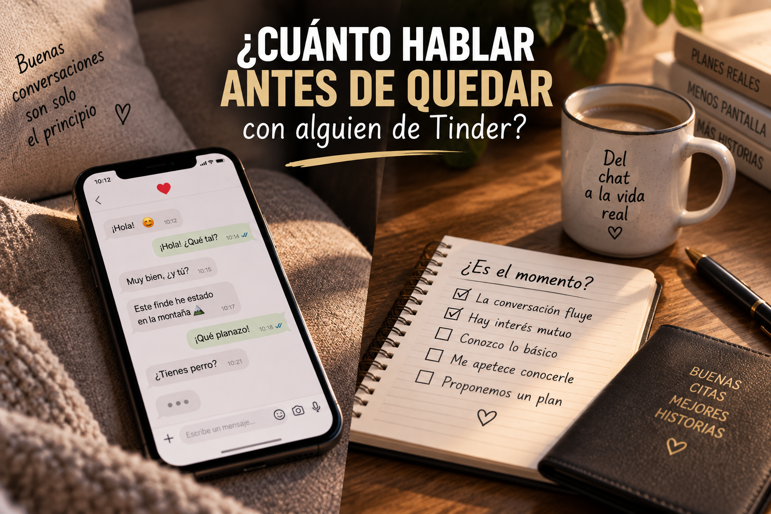 ¿Cuánto hablar antes de quedar con alguien de Tinder?