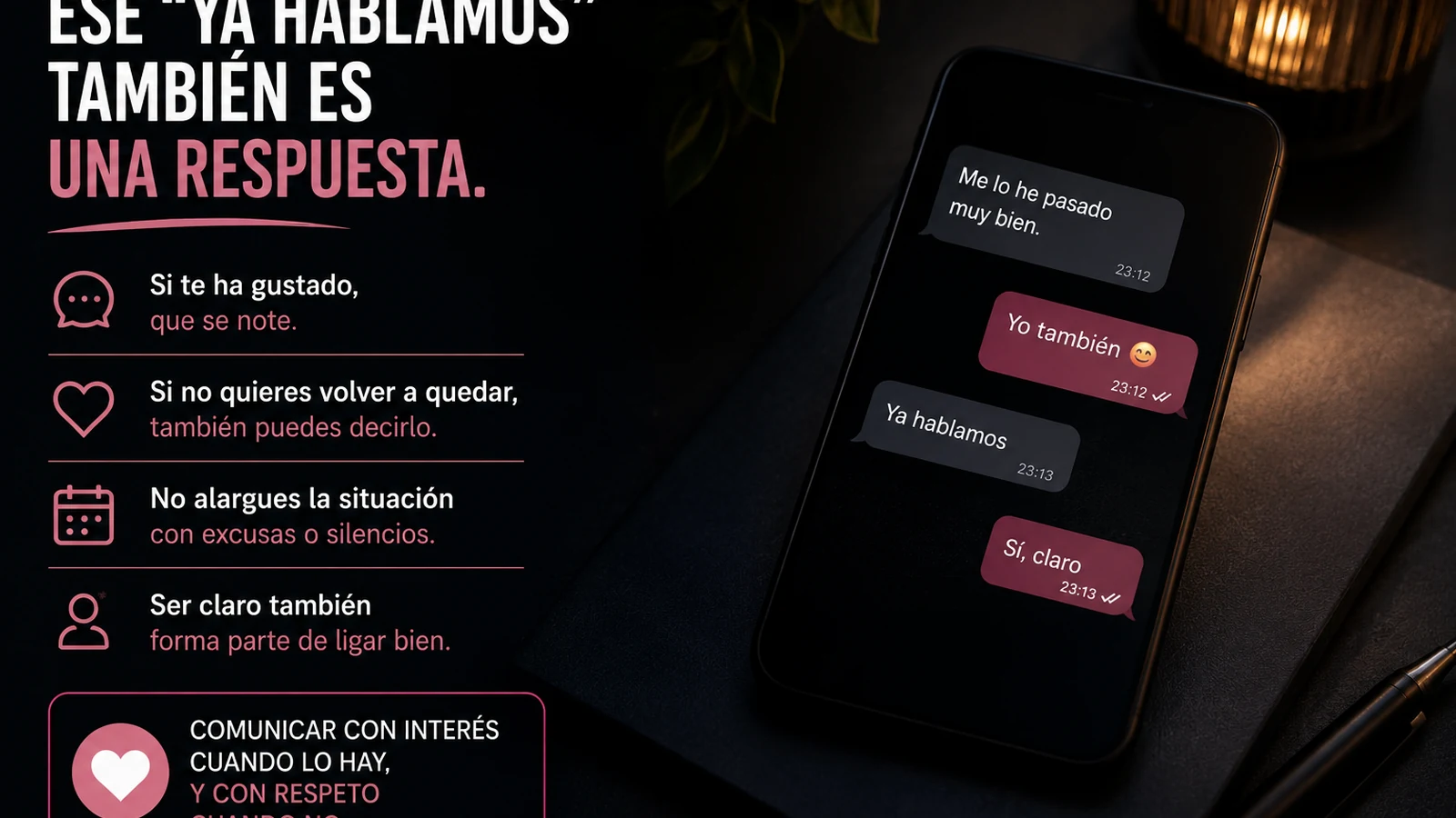 Ese “ya hablamos” también es una respuesta