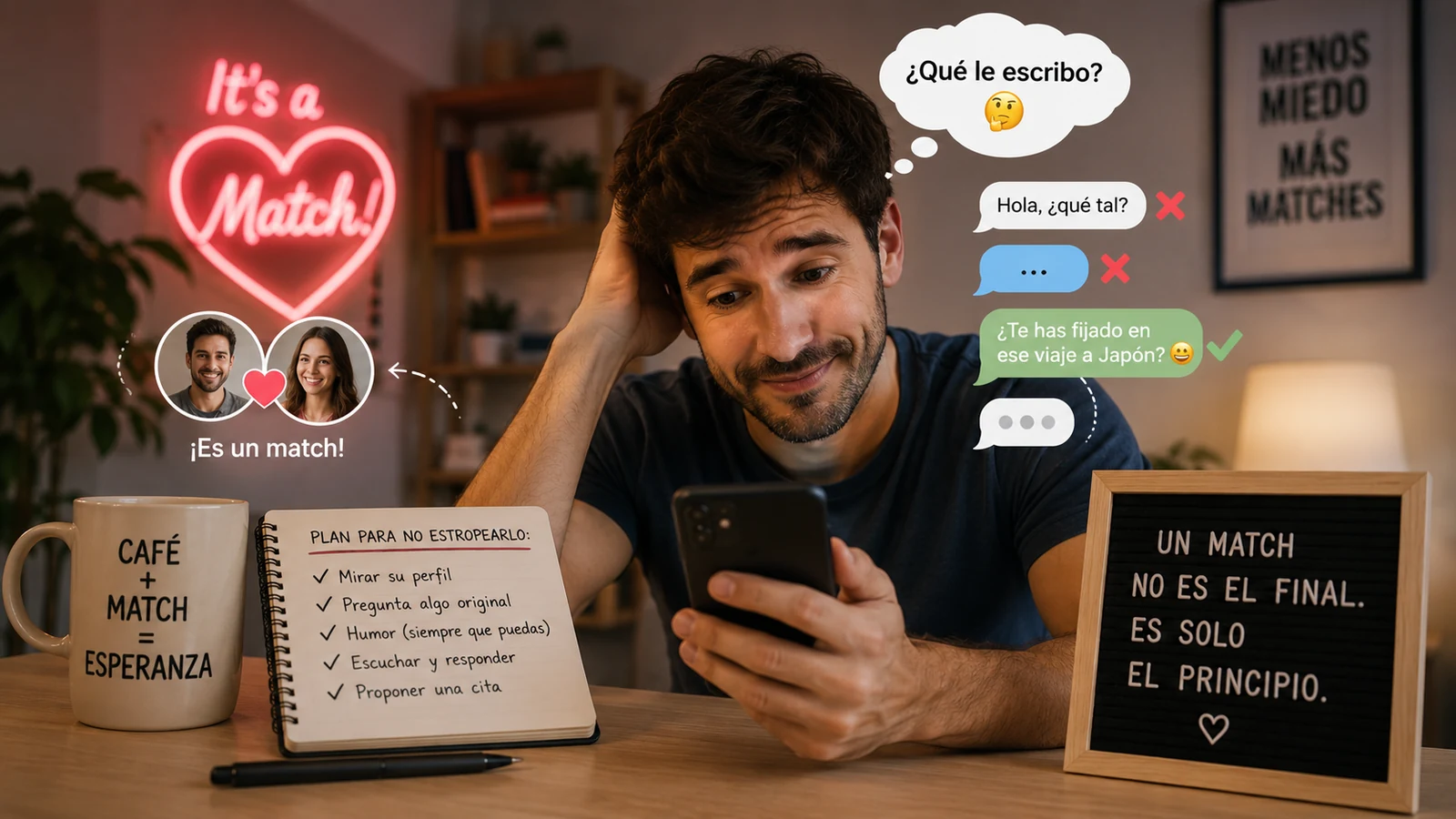 Hiciste match. Enhorabuena. Ahora intenta no estropearlo.