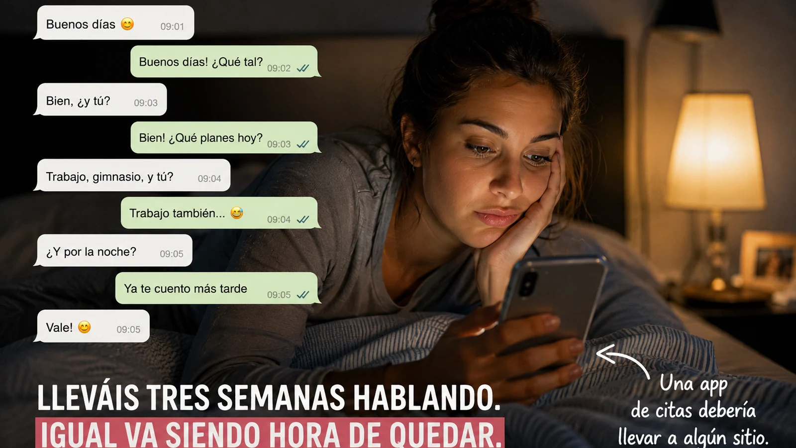 Lleváis tres semanas hablando