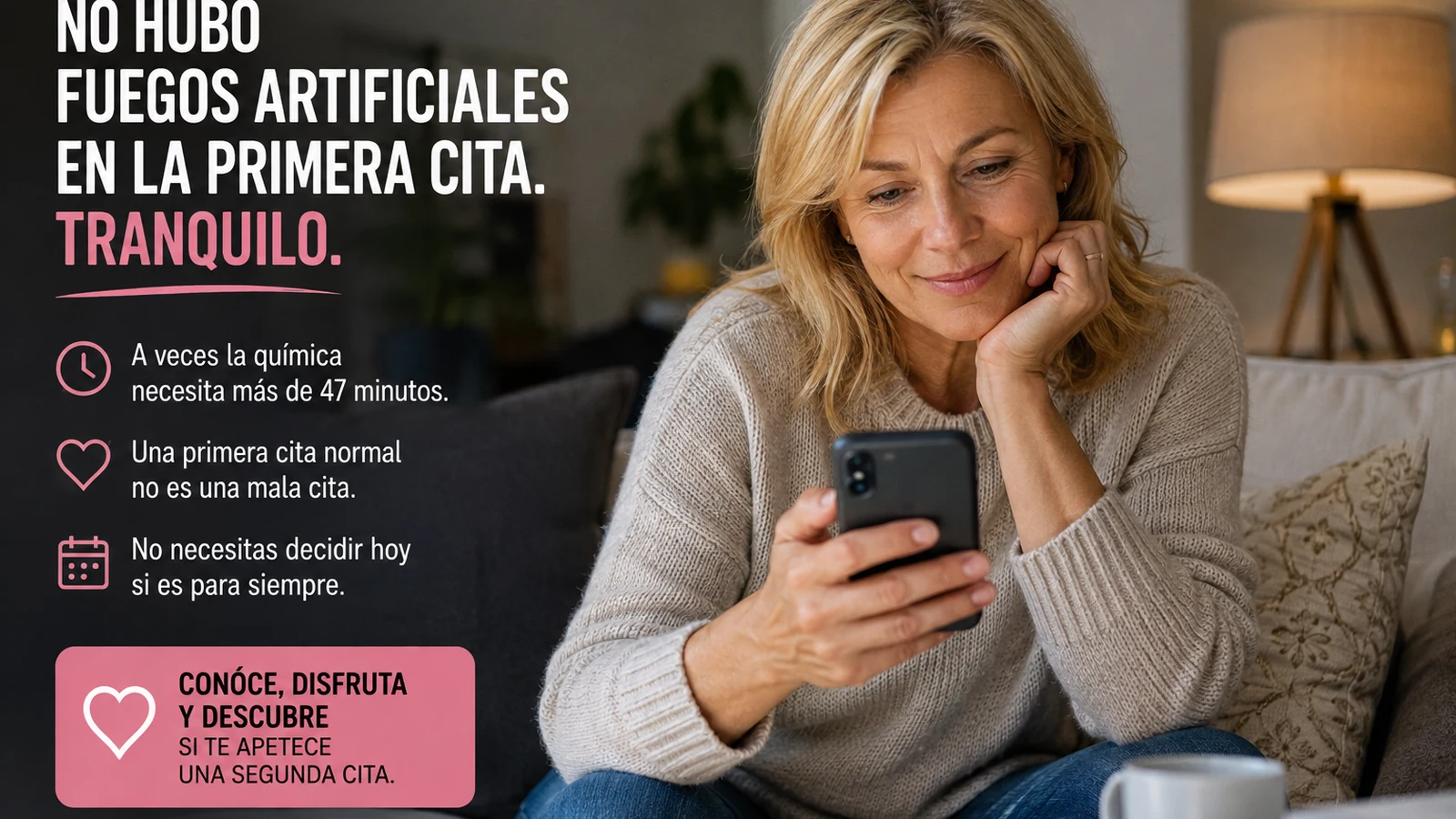 No hubo fuegos artificiales en la primera cita