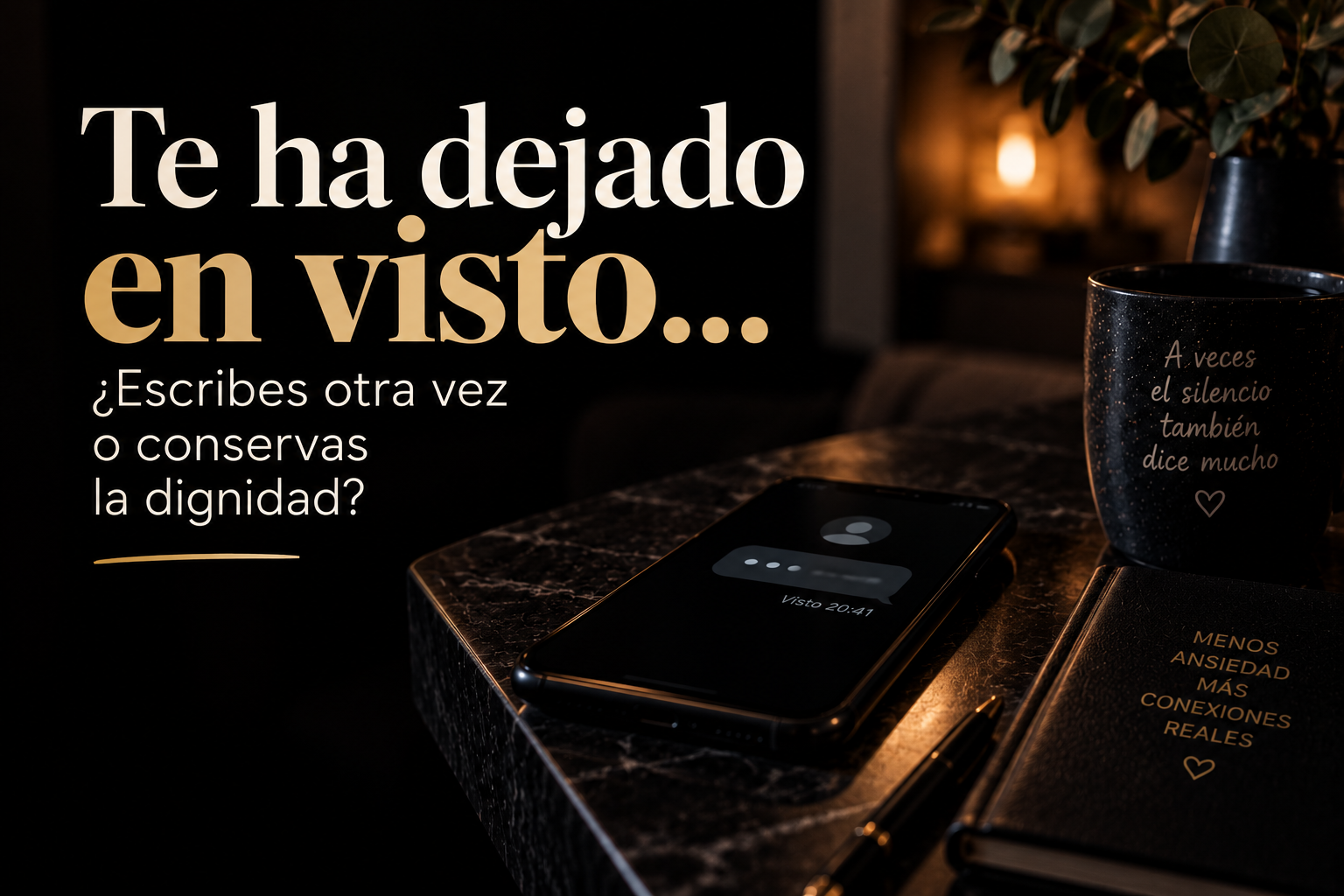 Te ha dejado en visto. ¿Escribes otra vez o conservas la dignidad?