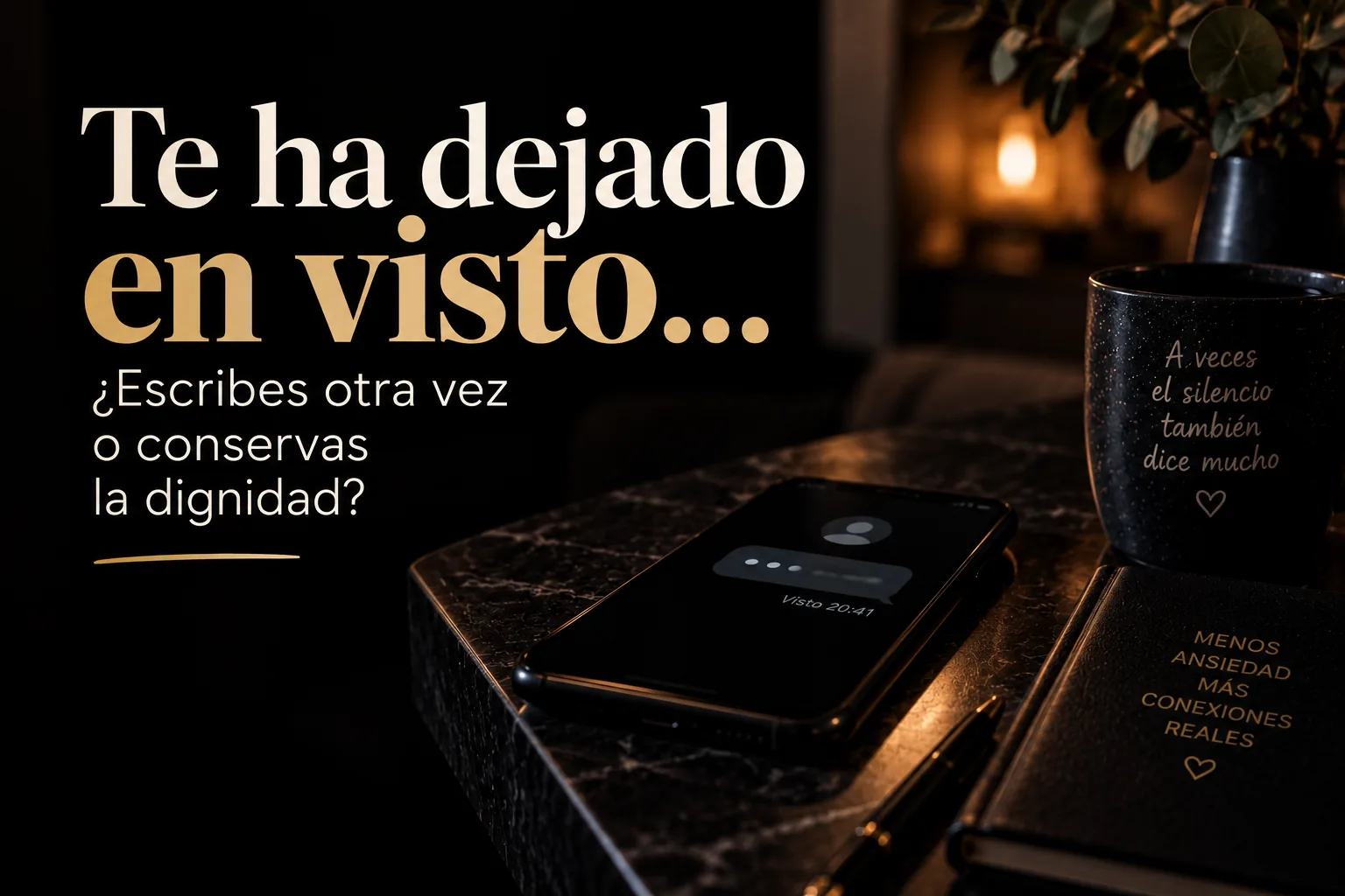 Te ha dejado en visto. ¿Escribes otra vez o conservas la dignidad?